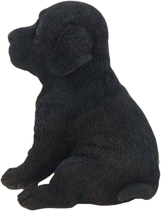 Hi-Line Gift Ltd Labrador Puppy Statue, Black