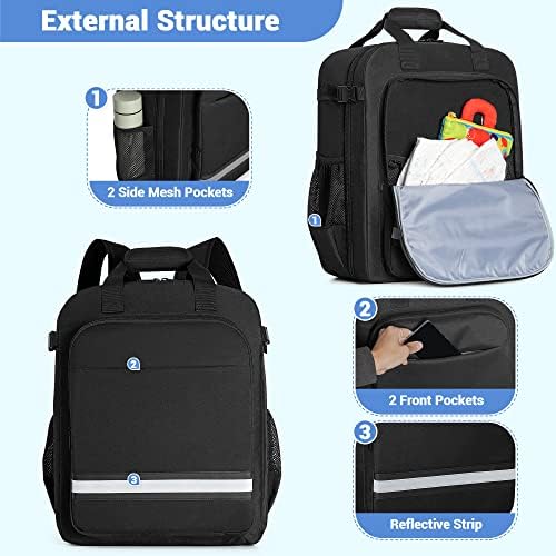 HODRANT Stroller Travel Bag Compatible with GB Pockit & Pockit Air Plus | Lightweight Stroller Backpack for Flight Essentials