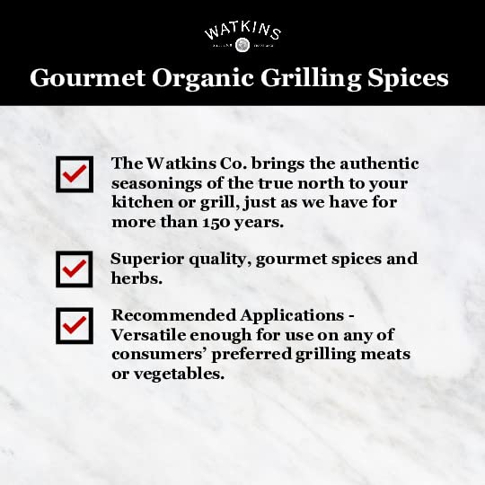 Watkins Salt-Free Organic Steak Seasoning, 2.6 oz, 1-Pack