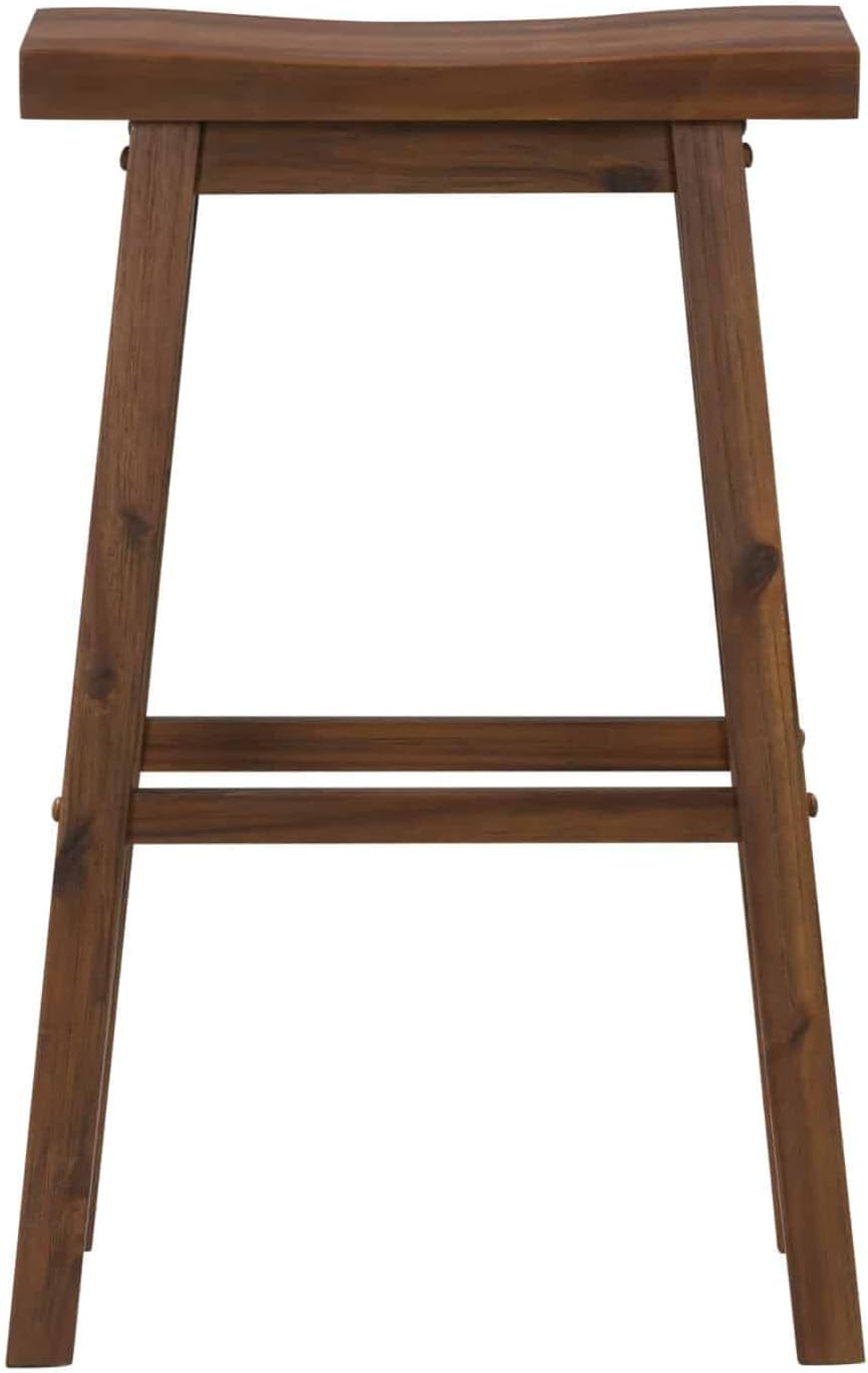 Boraam Sonoma Saddle Stool, Chestnut