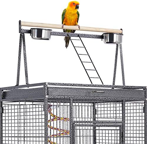 Yaheetech 68-inch Rolling Play Top Large Parrot Bird Cage for African Grey Cockatiel Conure Lovebird Parakeet Budgie