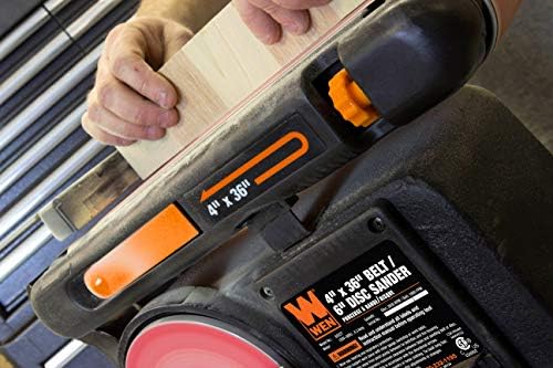 WEN Benchtop Belt and Disc Sander with 4 x 36 in. Belt, 6 in. Disc and Cast Iron Base (6502T)