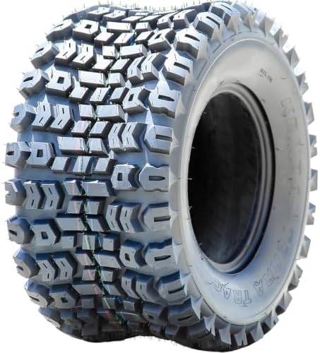 Kenda Terra Trac Front/Rear 6 Ply 22-11.00-10 K502 Lawn & Garden/Turf Tire | ATV & UTV All Terrain All Season Traction 102A3 Rated 6 Ply Bias Construction Black Sidewall Tire