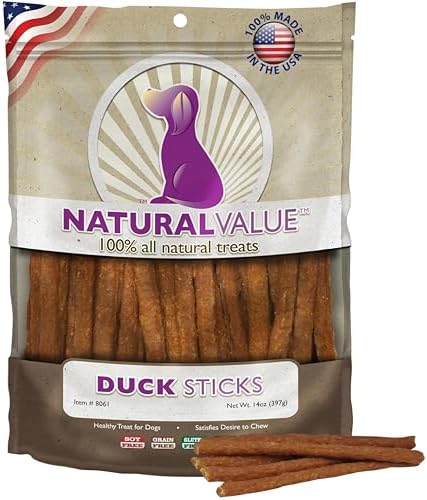 Loving Pets Natural Value Beef Sticks - Soft Jerky Dog Treats for Large & Small Breeds - Healthy Gluten, Wheat, Soy & Grain Free Pet Treats for Dogs