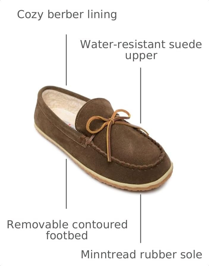 Minnetonka Men's Tomm Suede Leather Moccasins