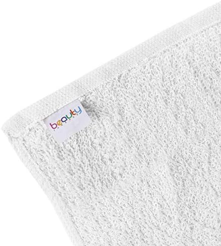 100% Cotton Economy Salon Towels Gym Towels Hand Towel, Maximum Softness, Absorbency & Durability, (15" L x 25" W 2.25Lbs/Doz., White, 24 Piece