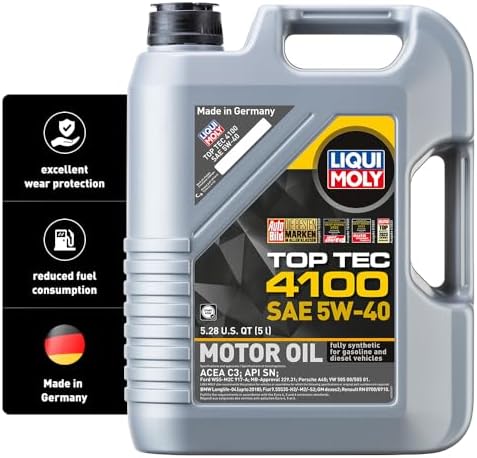 LIQUI MOLY Top Tec 4100 SAE 5W-40 | 1 L | Fully synthetic engine oil | SKU: 2329