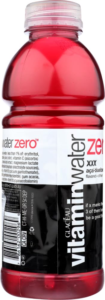 vitaminwater Power-C Dragonfruit Water Beverage, 16.9 fl oz, 6 pack | Bottled, nutrient-enhanced flavored water drink with 90 calories per bottle, antioxidants, and vitamins