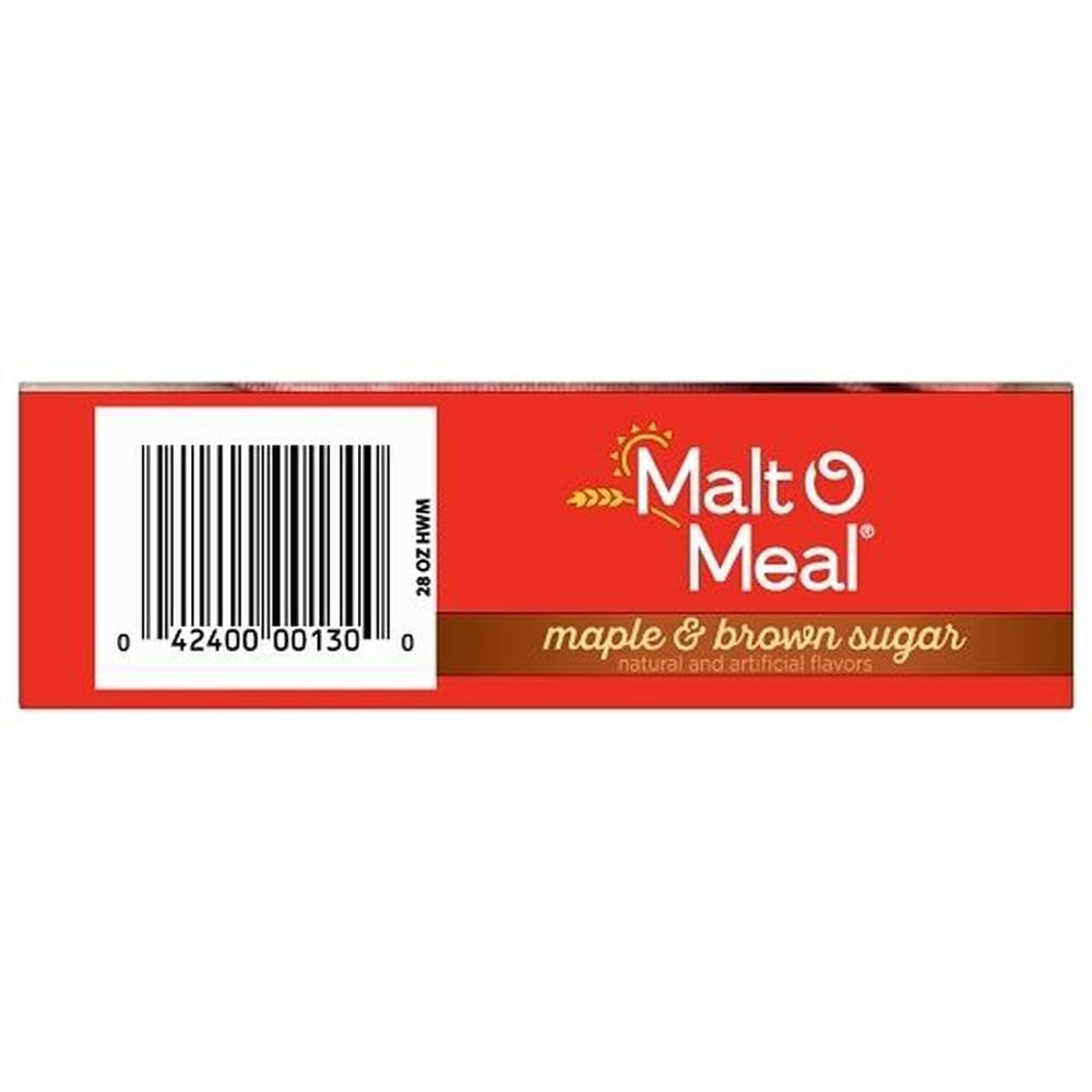 Malt-O-Meal Maple And Brown Sugar - Hot Cereals, 28 Ounce -- 12 per case.