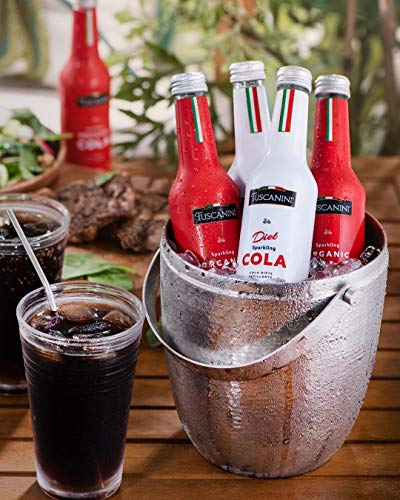 Tuscanini Authentic Organic Cola Soda 9.3oz (6 Pack) Naturally Caffeine Free, Elegant Glass Bottle, Great Tasting, Chemical Free