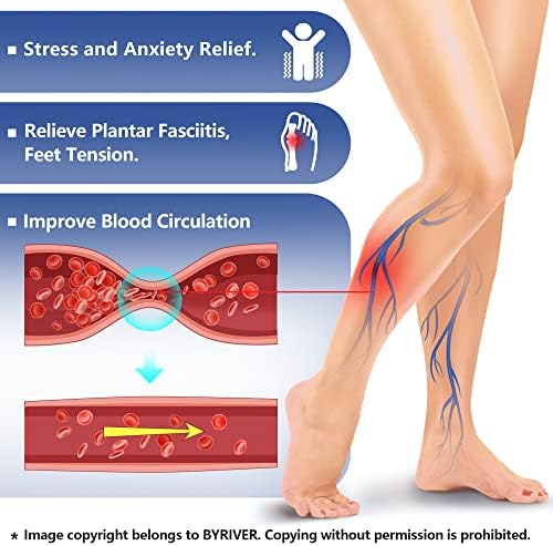 BYRIVER Blood Circulation Foot Massager for Healthy Leg Feet, Cold Leg Therapy Massage Tools, Healthcare Slippers Sandals Shoes