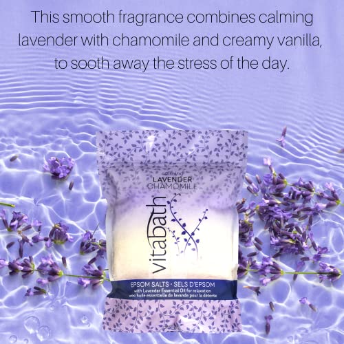 Vitabath Lavender Chamomile Epsom Salts Relaxing Detox Aromatherapy