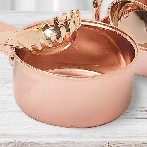 13 Piece Plastic Copper Look Cookware Set for Pretend Kitchen Play for Ages 3 Years and Up