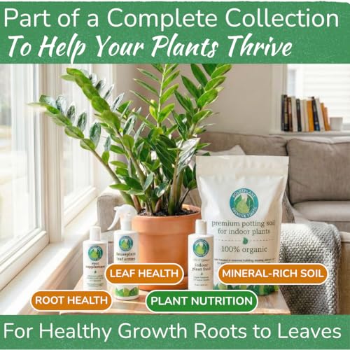Indoor Plant Food by Houseplant Resource Center - Organic Liquid Fertilizer for Pothos, Peace Lily, Monstera, Cactus and More - 8 oz