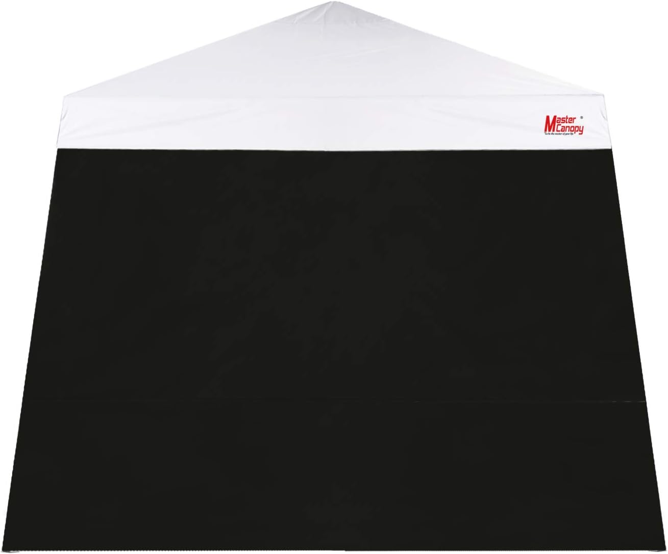 MASTERCANOPY SunWall Canopy Sidewall for 10x10 Slant Leg Canopy Tent, 1 Pack Sidewall Only (Black) | Waterproof UV‑blocking Durable Slant Leg SunWall Adds Shade and Blocks Wind for Canopies, Gazebos