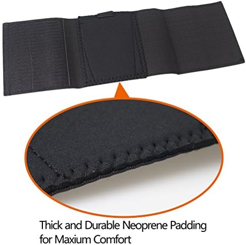 Ankle Holster with Padding for Concealed Carry with Elastic Secure Strap Pistol Concealment for Women Men Fits for Small to Medium Frame Pistols and