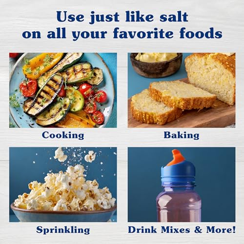 Nu-Salt Sodium-Free Salt Substitute, Contains Potassium Chloride, Table Salt Alternative, Vegan, Good for Chips, Pretzels, French Fries