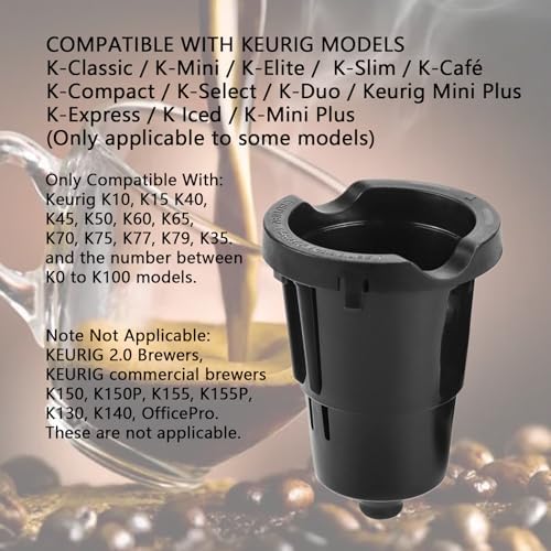 Replacement Parts for K-Cup Coffee Capsule Racks of Keurig Models K10, K15, K40, K45, K50, K60, K65, K70, K75, K77, K79, and K35 Black 1 Pcs