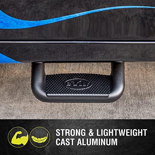 Bully BBS-1103-2 Black Powder Coated Aluminum Universal Fit Truck Side Step Set of 4 for Trucks from Chevy (Chevrolet), Ford, Toyota, GMC, Dodge RAM