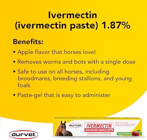Ivermectin Paste Dewormer - 6.08g dose @ 1.87%-Apple flavored