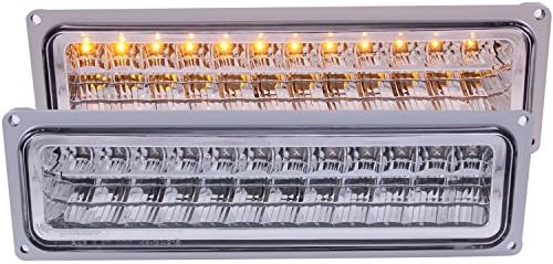 Anzo USA 511048 Chevrolet Full Amber LED Parking Light Assembly - (Sold in Pairs)