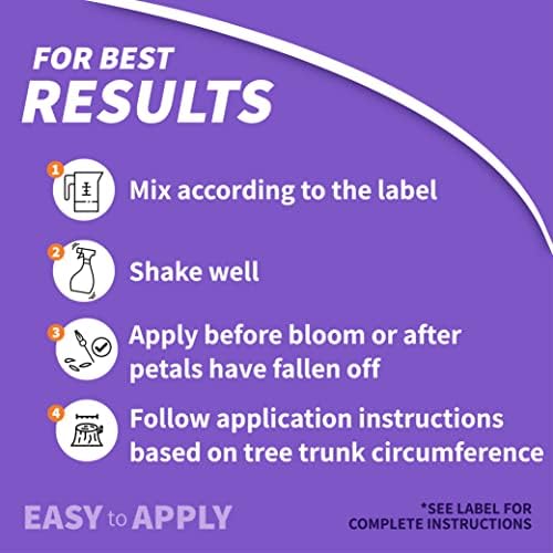 Bonide Annual Tree & Shrub Insect Control with Systemaxx | 32 oz Concentrate, Year Long Protection, Bug Killer