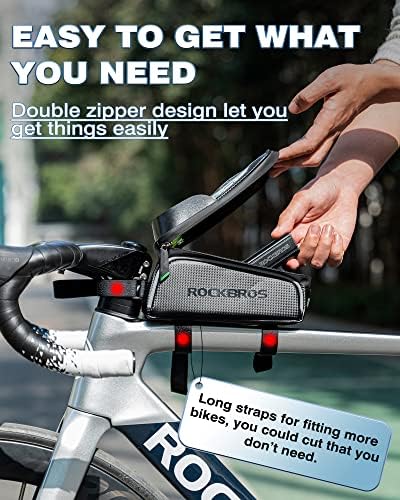 ROCKBROS Bike/Bicycle Phone Front Frame Bag, Waterproof