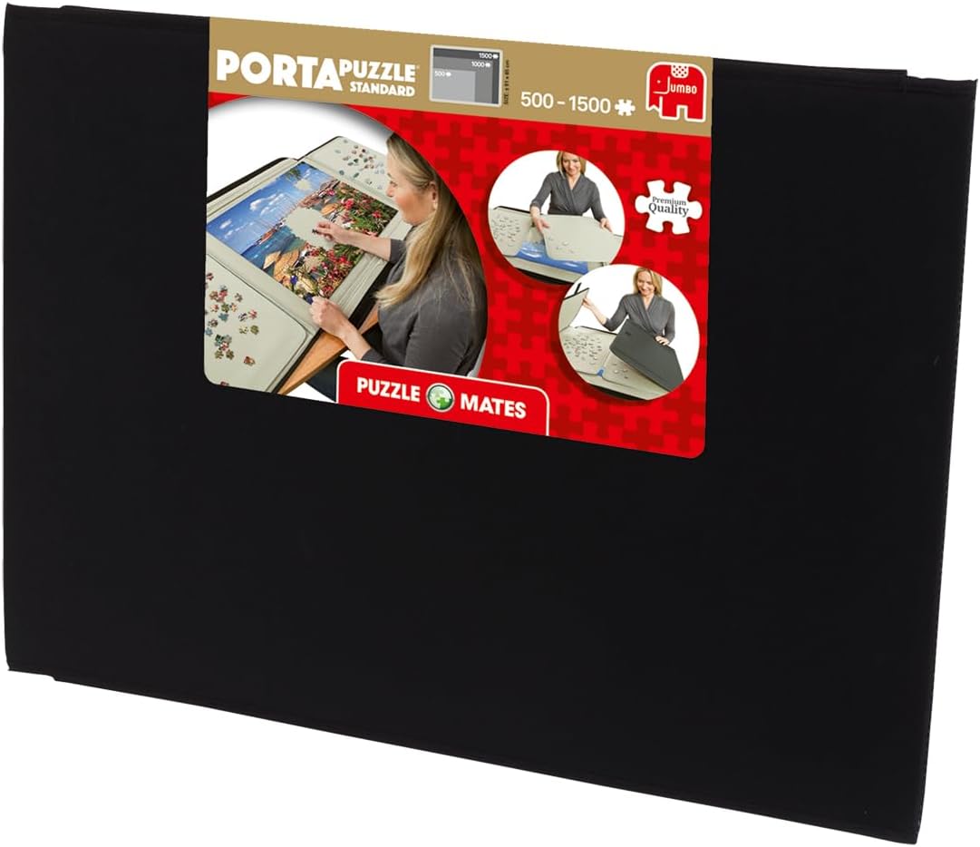 Jumbo, Puzzle Mates, Portapuzzle - Standard 1,500 Piece Jigsaw Storage Board Case, Jigsaw Puzzle Accessories, Puzzle Storage