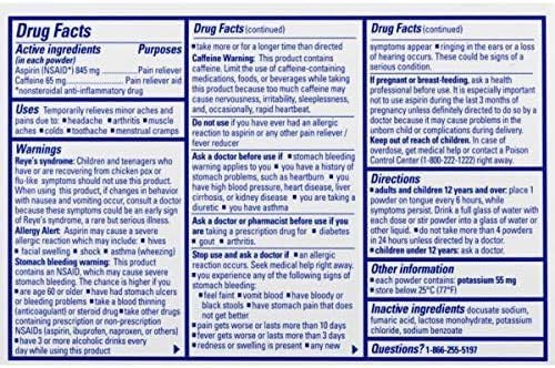 Stanback Headache Powders, Fast Pain Relief with Aspirin (NSAID) and Caffeine, 50 Count (6 Pack)