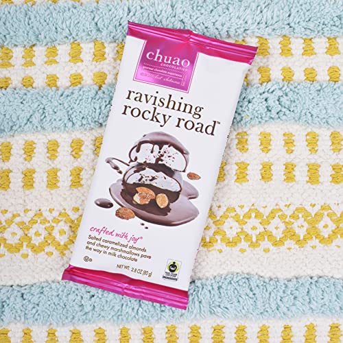 Chuao Chocolatier - Gourmet Almond Marshmallow Artisan No Preservatives Milk Chocolate Bars, 3 Pack, 1.0 Ounce Bars