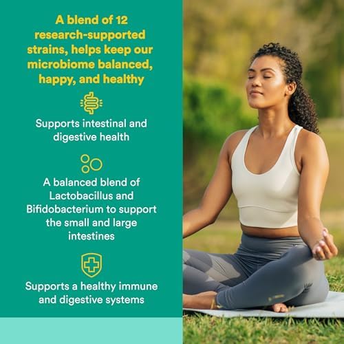 Natural Factors Ultimate Probiotic 12/12 Formula - Digestive Health Support Supplement with Probiotics - Immunity & Gut Health Support Supplement - 120 Vegetarian Capsules (120 Servings)