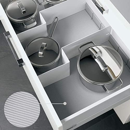 Shelf Liner, Non-Slip Cabinet Liner, Washable Oil-Proof for Kitchen Cabinet, Shelves, Refrigerator, Storage, Desks, 12 Inches x 20 FT