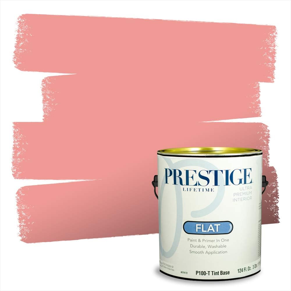 PRESTIGE Paints Exterior Paint and Primer In One, 1-Gallon, Satin, Comparable Match of Sherwin Williams* Real Red*