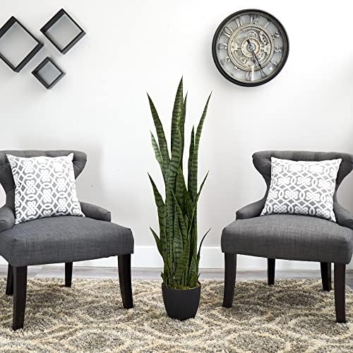 Nearly Natural 48 in Artificial Sansevieria Snake Plant with Pot