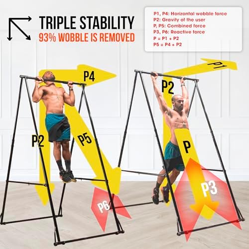 KHANH TRINH Foldable Pull Up Bar Stable Gymnastics Equipment Portable Aerial Yoga Stand Durable Frame For Hammock Chair
