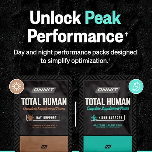 ONNIT Total Human Daily Multivitamin Packs for Men & Women, 30-Day Supply