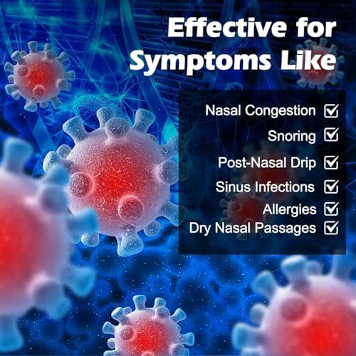 MAOEVER 120 Saline Nasal Packets, Nasal Salt Rinse for Neti Pots & Squeeze Bottles, Individually Wrapped & pH Balanced, Cooling Sinus Relief & Nasal Care(120, Mint Green)