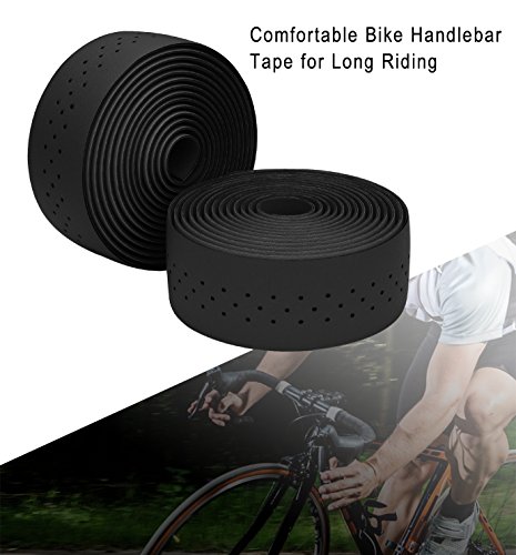 TOPCABIN® Camouflage Series Comfort Gel Road Bike Handlebar Tape Bike Bar Tape with Reflective Bar Plugs (Dark Brown(PU a Pair))