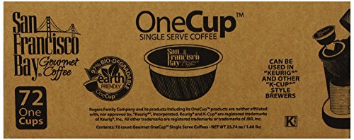 San Francisco Bay OneCup, French Roast, 72 Single Serve Coffees
