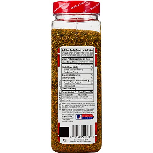 Lawry's Garlic & Herb Seasoning, 20 oz - One 20 Ounce Container of Garlic and Herb Seasoning Blend of Garlic, Rosemary, Basil, and Citrus Perfect for Seafood, Beef, and Poultry
