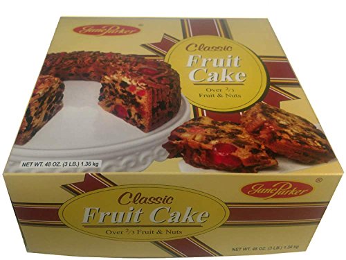 Jane Parker Fruitcake Classic Light Fruit Cake 4.5 Pound (72 Ounce) Ring