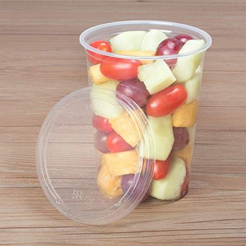 Karat Earth KE-DCL117-PLA Lid for 8-32 oz. PLA Deli Container (117mm), Clear - Case of 500 pcs