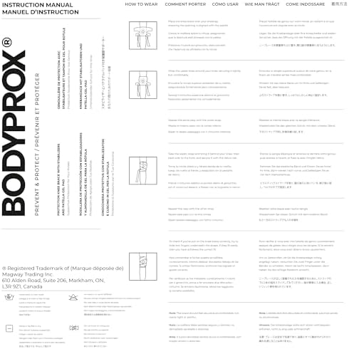 Bodyprox Knee Brace with Side Stabilizers & Patella Gel Pad Support | Knee brace for women, knee brace for men; helps support knee pain and steady daily movement.