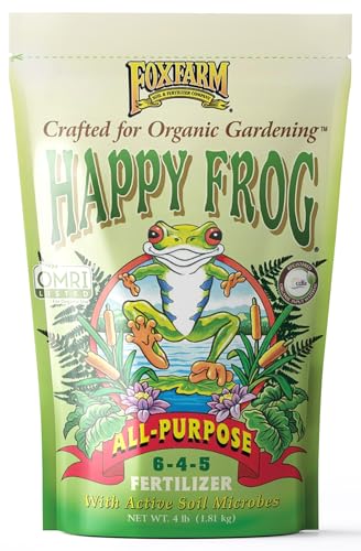 FoxFarm Happy Frog All Purpose Fertilizer - Slow Release Fertilizer for Flowers