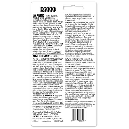 E6000 230010 Craft Adhesive, 3.7 Fluid Ounces, clear