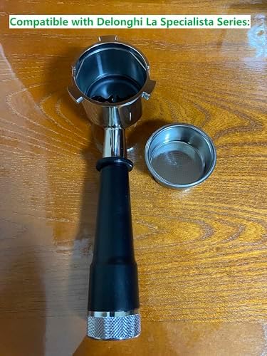 54mm Filter Basket Stainless Steel Portafilter Basket Espresso Handle Compatible with Breville Portafilter BES870XL, BES860XL, BES840XL