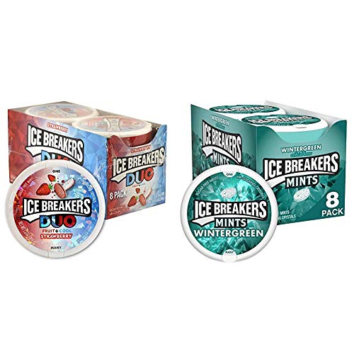 ICE BREAKERS Wintergreen Sugar Free Mints Tins, 1.5 oz (8 Count)
