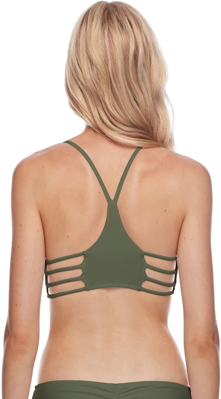 Body Glove Standard Smoothies Alani Solid Strappy Back Bikini Top for Women