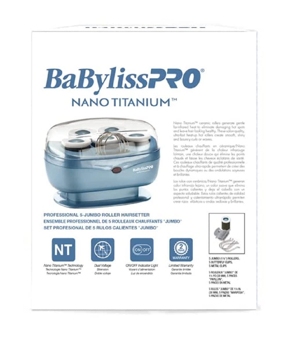 BabylissPRO Nano Titanium Professional Hot Rollers For All Hair Lengths