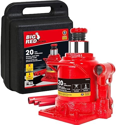 Torin T90413 Big Red Hydraulic Bottle Jack with Carrying Case, 4 Ton (8,000 lb) Capacity